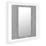 Voir la diapositive 2 : VIDAXL Armoire a miroir LED de salle de bain sonoma gris 40x12x45 cm