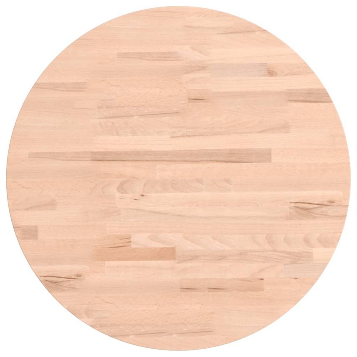 VIDAXL Dessus de table Ø50x2,5 cm rond bois massif de hetre
