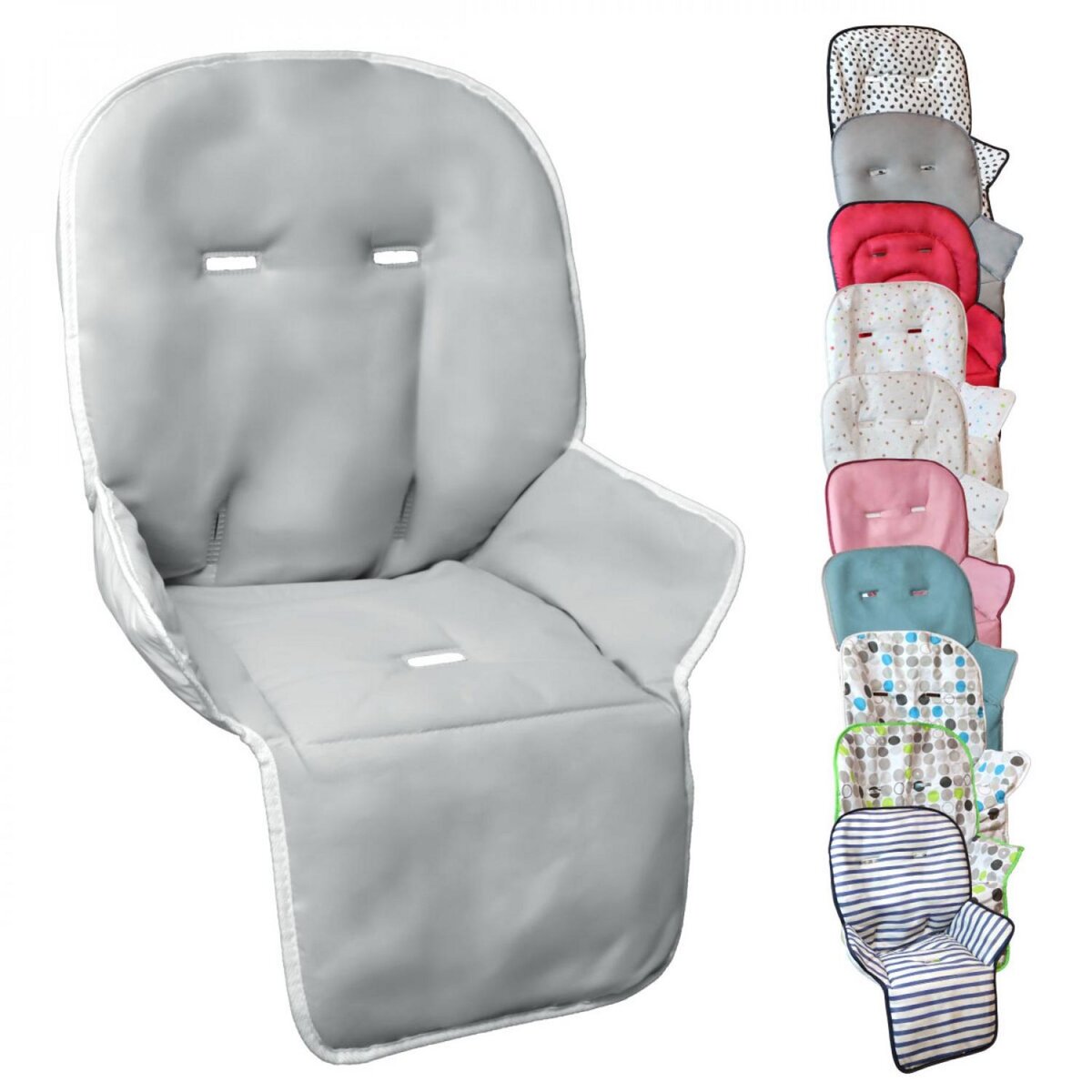 Monsieur Bébé Housse d'assise pour chaise haute bébé enfant gamme Ptit - Cléo