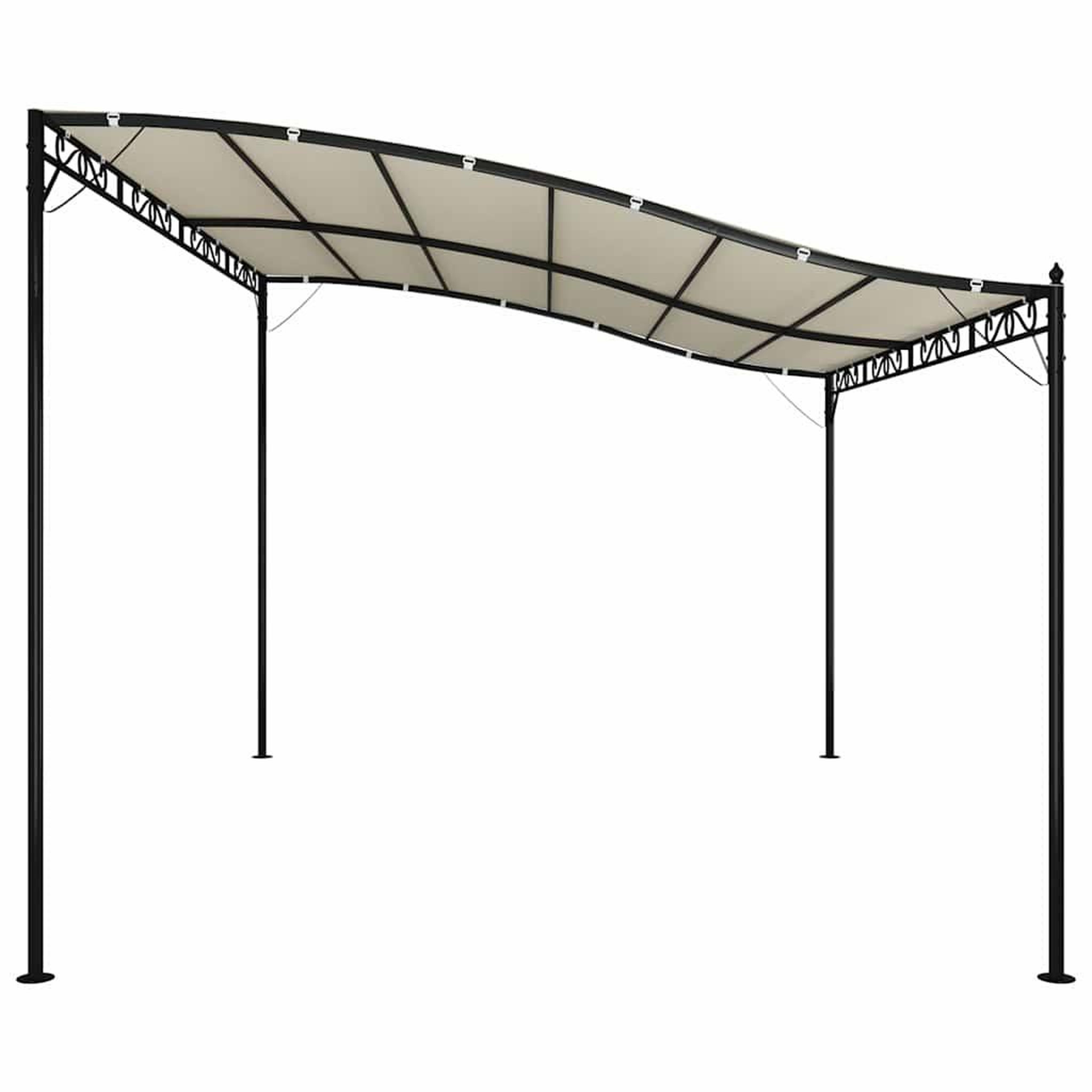 Voir la diapositive 5 : VIDAXL Auvent creme 4x3 m 180 g/m^2 tissu et acier