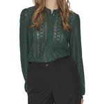 Vila Blouse e Femme Vila Chikka. Coloris disponibles : Vert