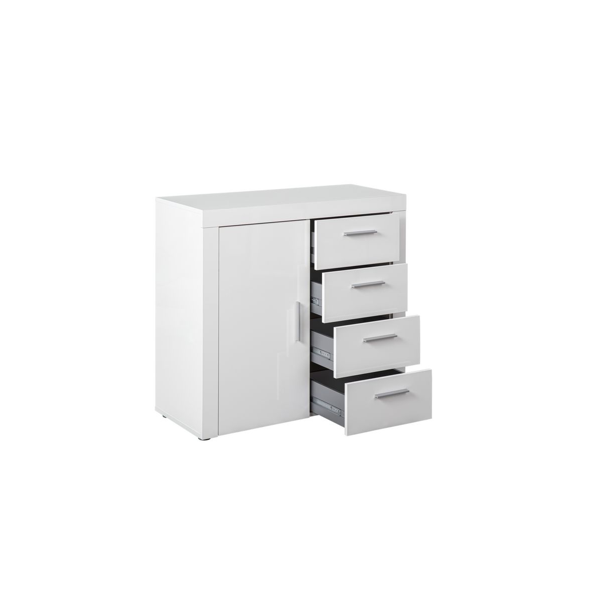 Commode 1 porte 4 tiroirs L94cm BETTI