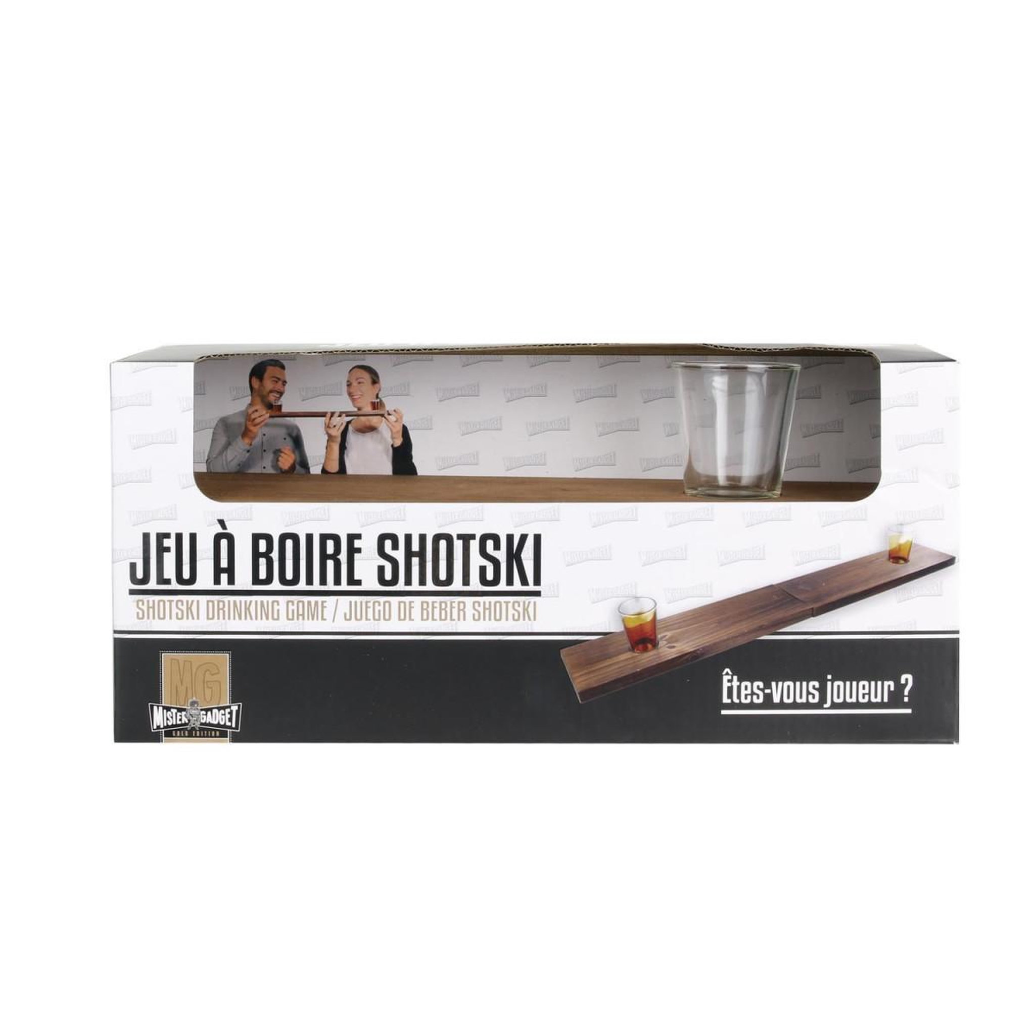 Voir la diapositive 4 : MISTER GADGET Jeu à boire  shotski  60cm naturel