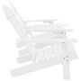 Voir la diapositive 3 : VIDAXL Chaises de jardin Adirondack avec table bois de sapin blanc