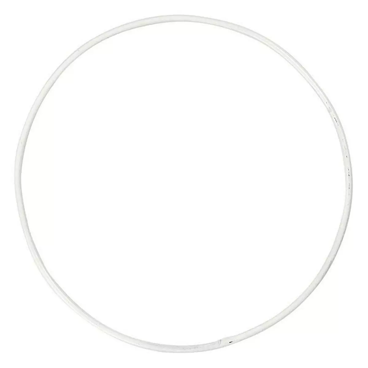  20 cercles en métal blanc Ø 10 cm