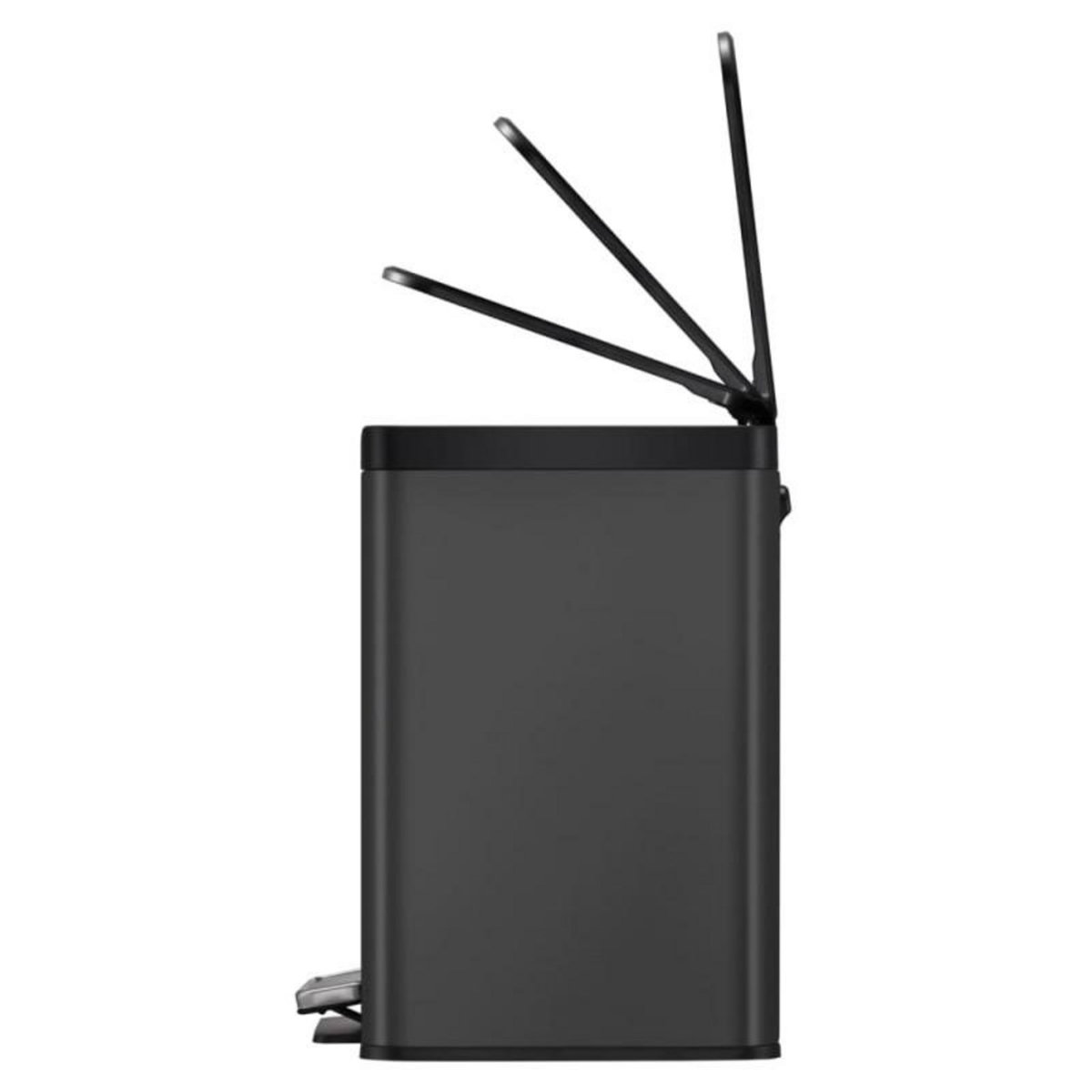 EKO EKO Poubelle à pédale Essential 20+9 L Noir