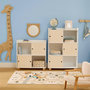Voir la diapositive 4 : Atmosphera Kids Meuble de Rangement 3 Portes  Bouli  101cm Beige