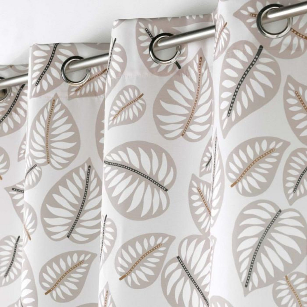 Paris Prix Rideau à Œillets Imprimé  Alma  140x260cm Naturel