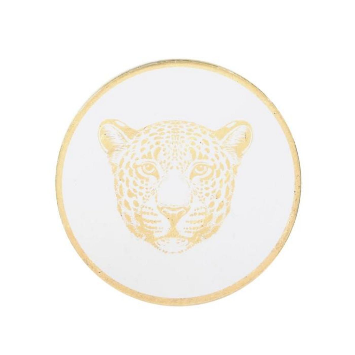 Paris Prix Lot de 4 Dessous de Verre  Natural Wild  10cm Or