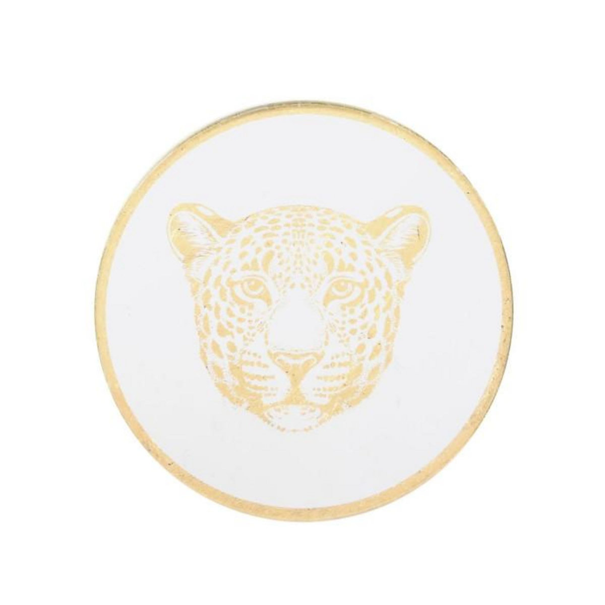 Paris Prix Lot de 4 Dessous de Verre  Natural Wild  10cm Or