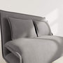 Voir la diapositive 4 : BEST MOBILIER Candice - banquette 2 places convertible clic-clac en velours côtelé
