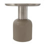 Voir la diapositive 1 : Paris Prix Table d'Appoint Design  Yeza  40cm Taupe & Argent