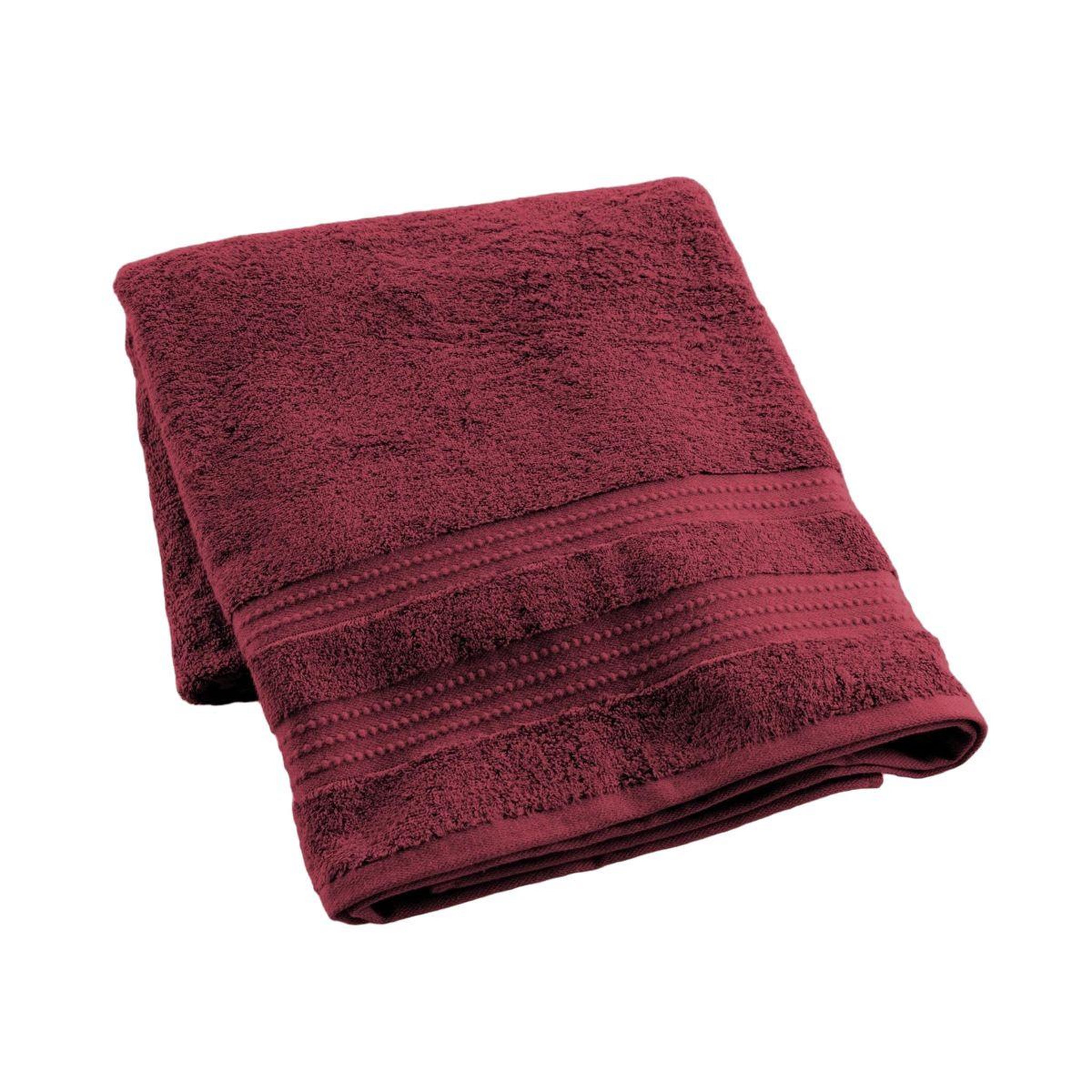 Douceur d'Intérieur Drap de bain  excellence  90x150cm bordeaux