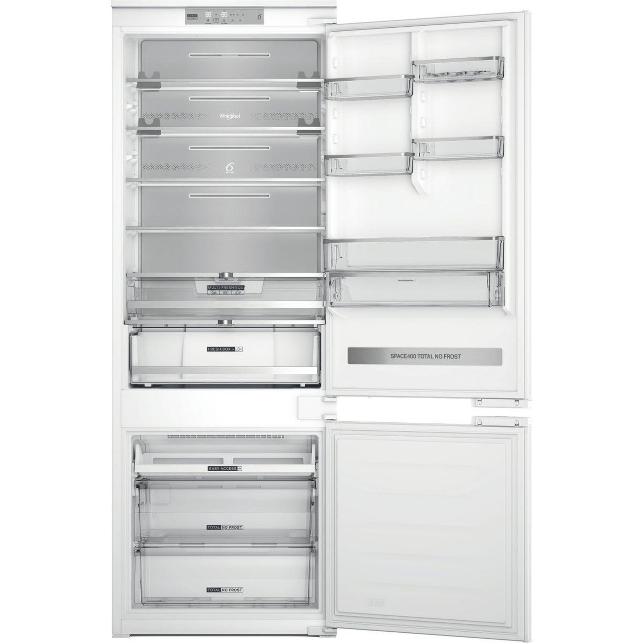 Voir la diapositive 5 : Whirlpool Réfrigérateur combiné encastrable WHSP70T232P Supreme Silence 70cm Auto