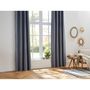 Voir la diapositive 2 : TOILINUX Lot de 2 Rideaux occultants Elena en Polyester - 140 x 260 cm - Gris foncé