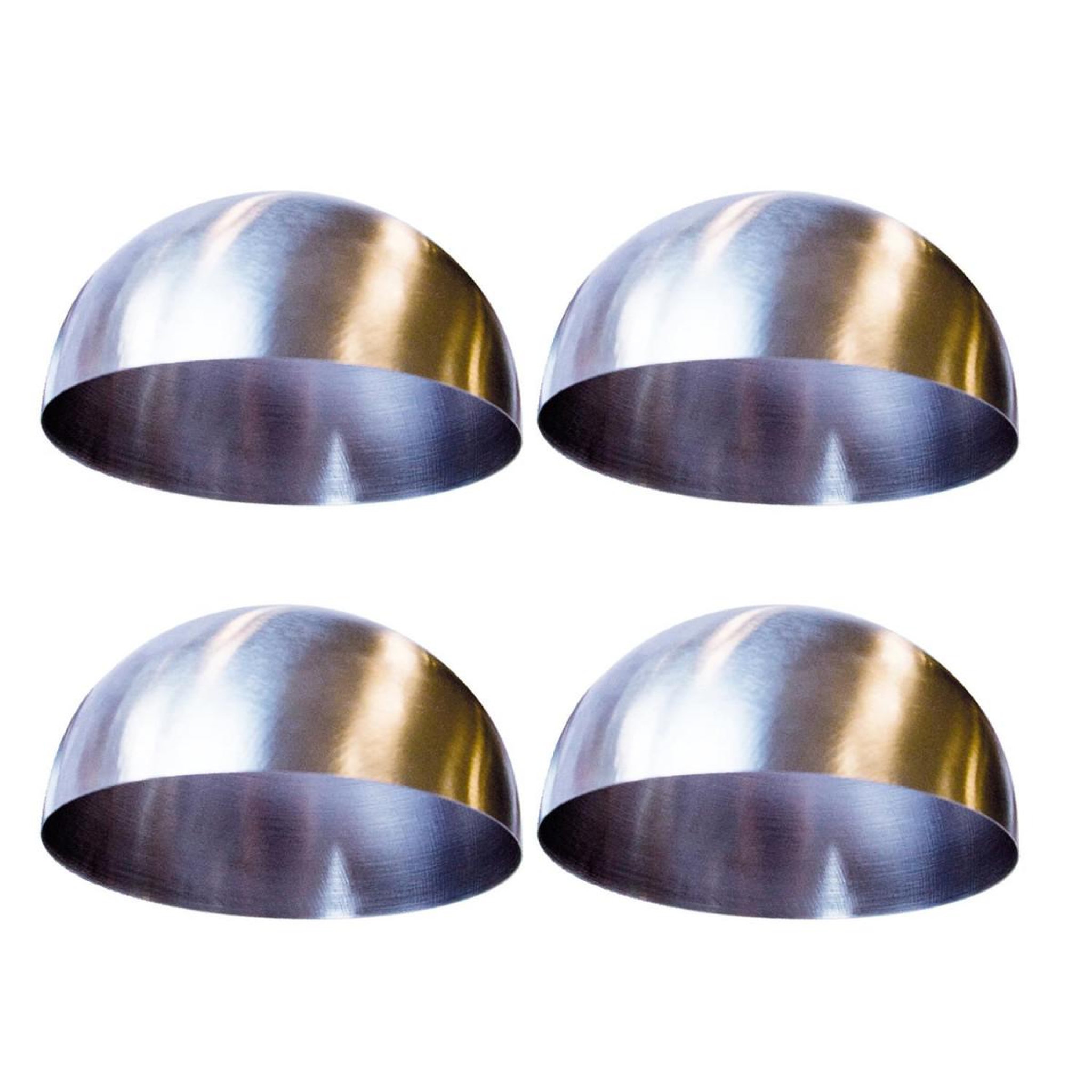 Lily Cook Lot de 4 dômes de présentation  wind  8cm argent