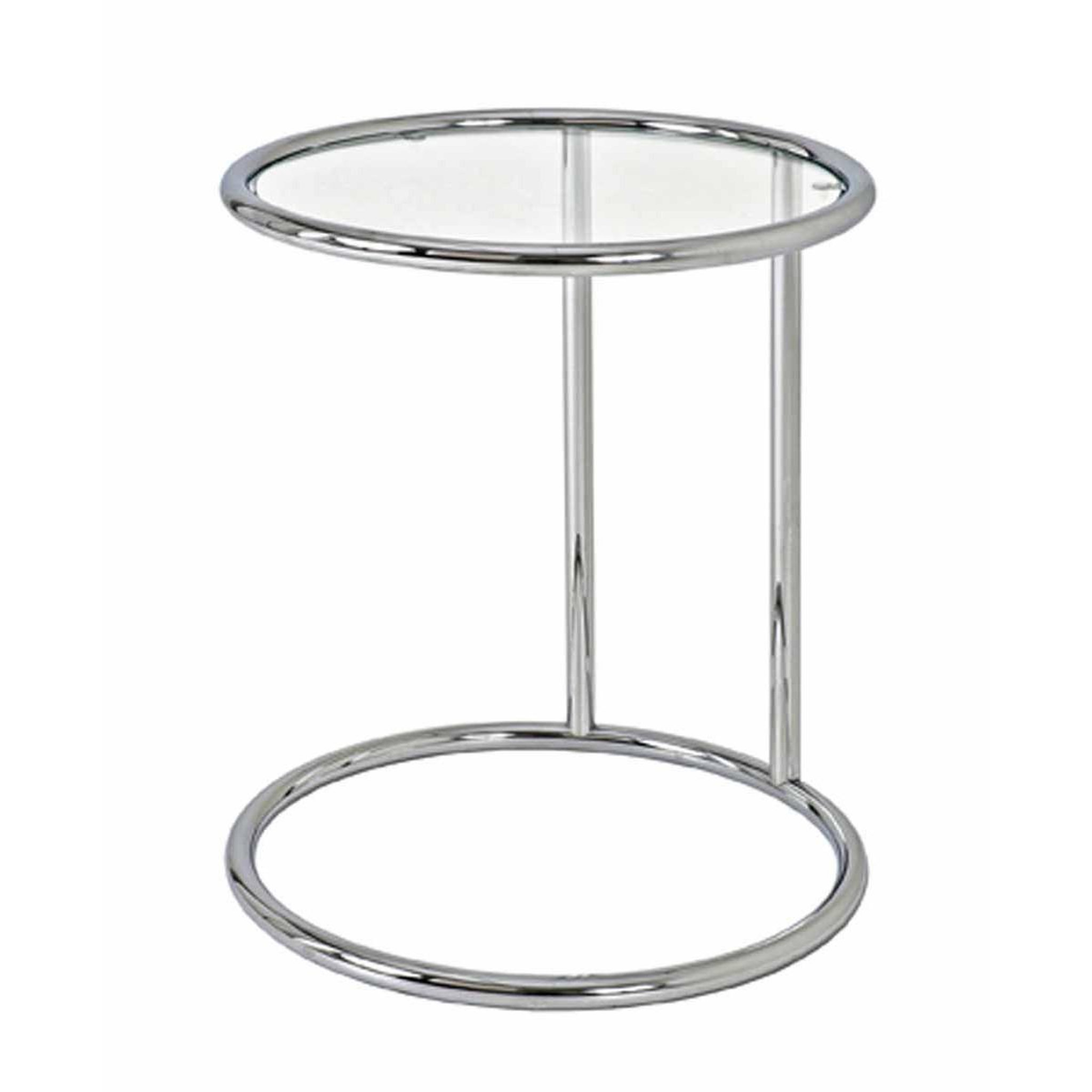 Paris Prix Table d'appoint en verre  blaise  55cm argent