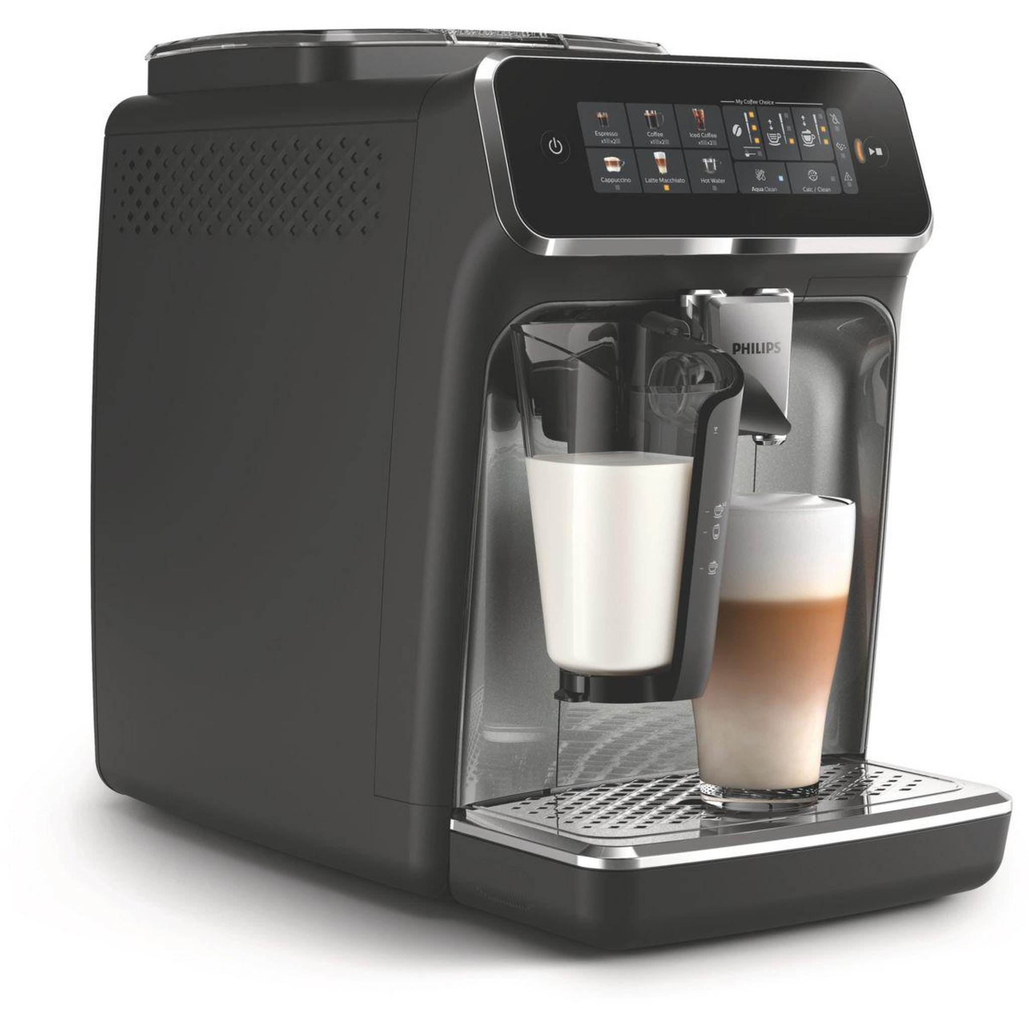 Voir la diapositive 3 : Philips Expresso broyeur lattego silent brew ep3349/70