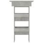 Voir la diapositive 4 : VIDAXL Table de bar murale Gris Beton 102x45x103,5cm Bois d'ingenierie