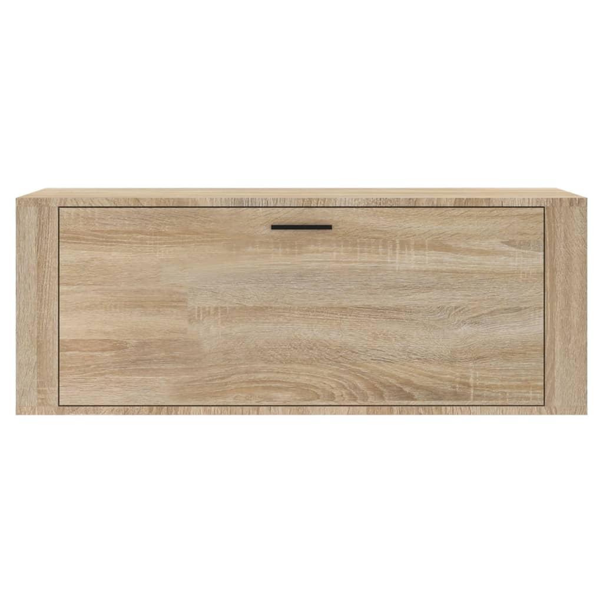 Voir la diapositive 5 : VIDAXL Armoire a chaussures murale Chene sonoma 100x35x38 cm