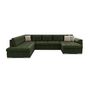 Voir la diapositive 5 : BEST MOBILIER Chuck - canapé panoramique xxl - convertible avec coffre - 7 places - gauche