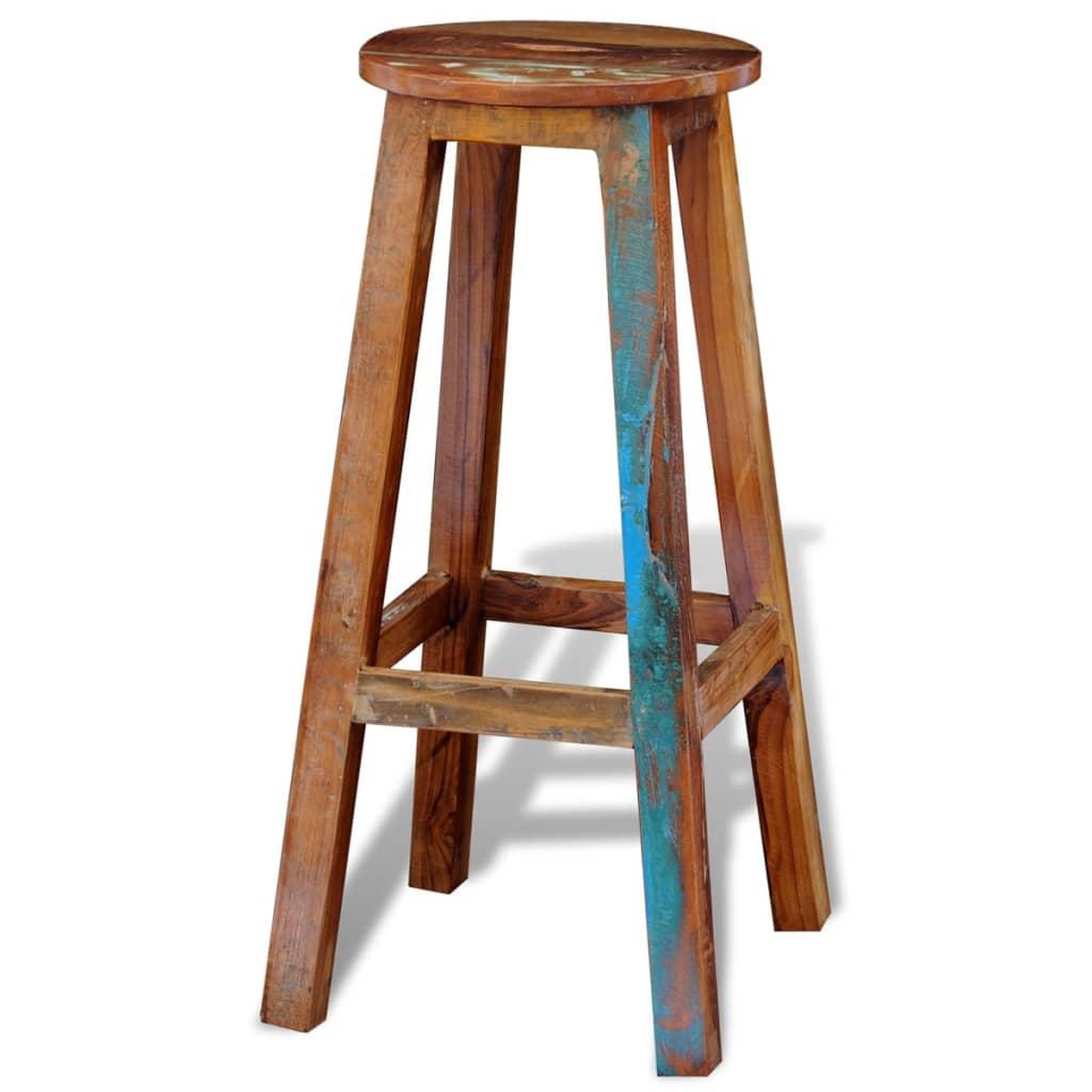 Voir la diapositive 5 : VIDAXL Tabouret de bar bois de recuperation massif