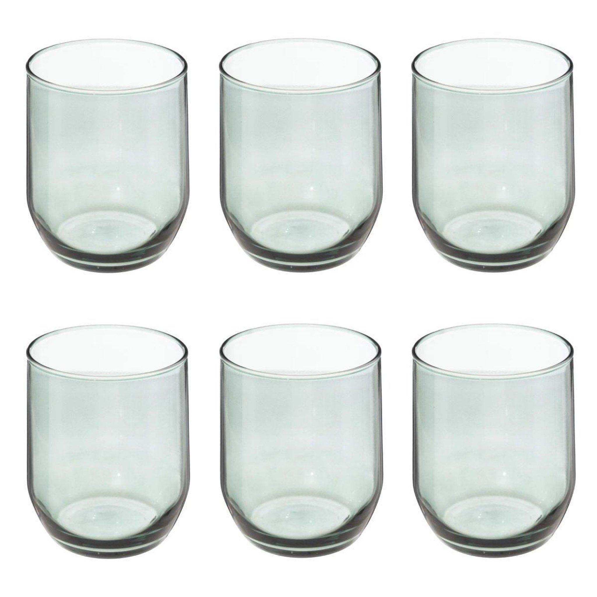 Voir la diapositive 1 : SECRET DE GOURMET Lot de 6 verres à eau  paol'eau  31cl vert