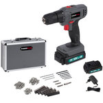 POWERPLUS Malette perceuse 18v lithium 153 accessoires