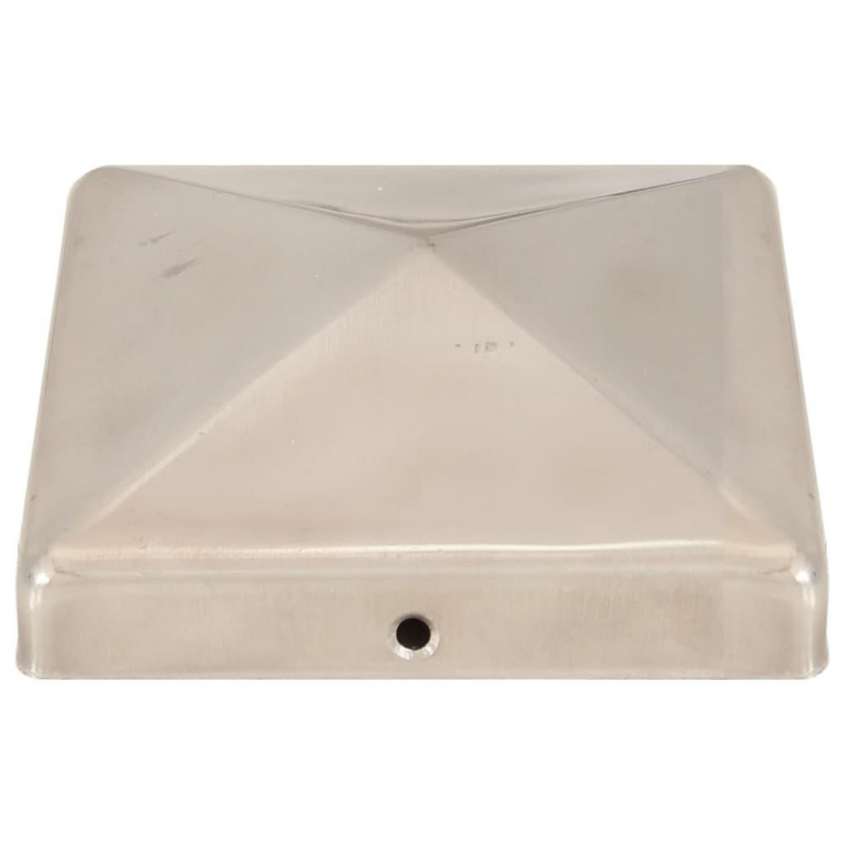 VIDAXL Bouchons de poteau de cloture pyramidaux 6 pcs Inox 101x101 mm