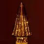 Paris Prix Sapin de Noël en Verre  Led  19cm Marron