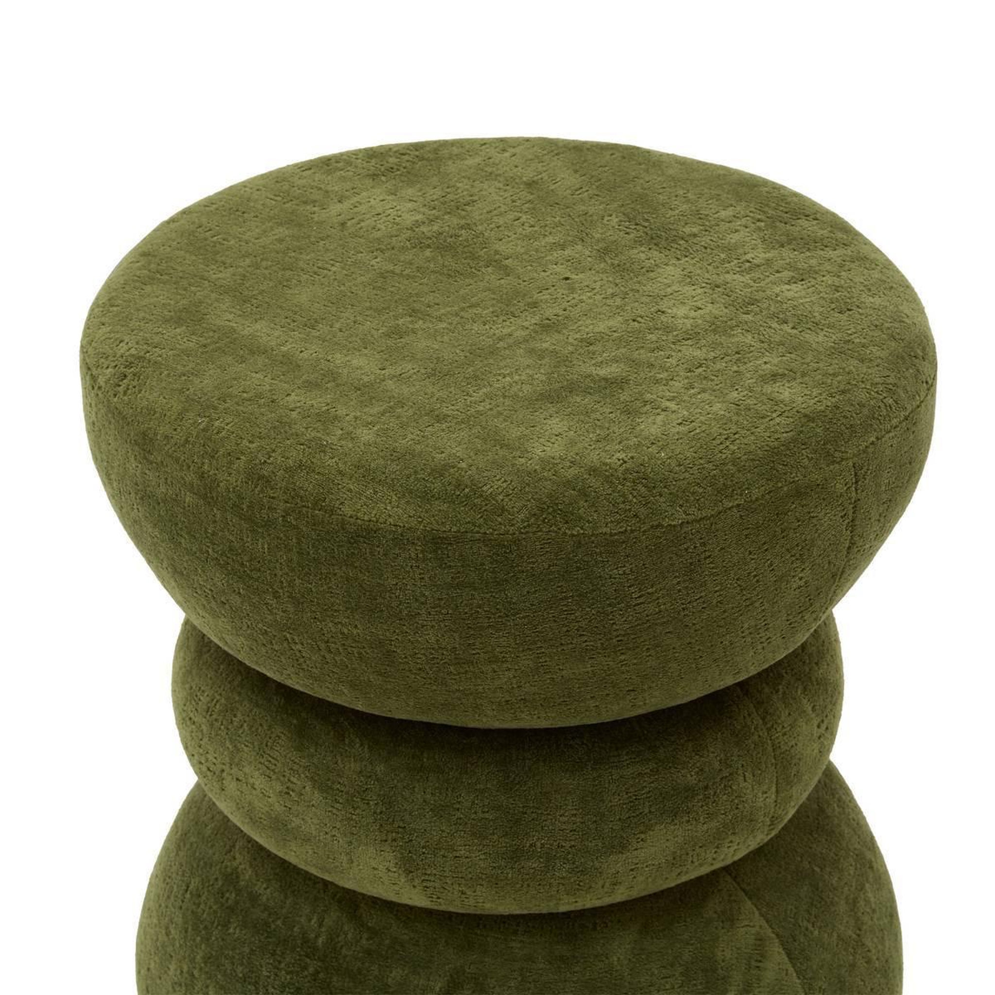 Voir la diapositive 2 : ATMOSPHERA Pouf totem  ritem  36cm vert