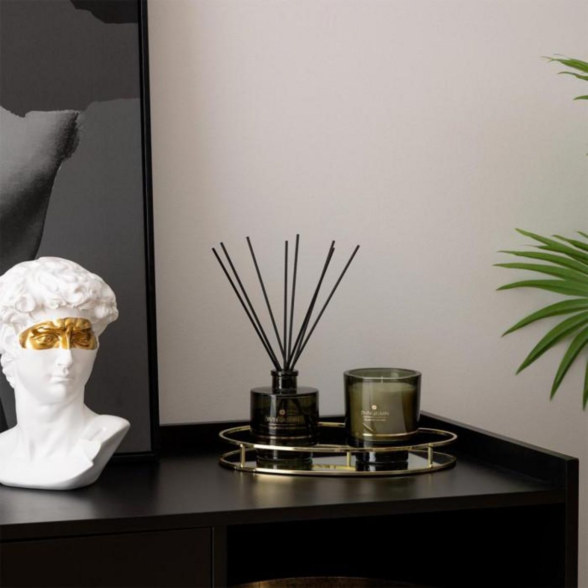 ATMOSPHERA Statuette Déco  Tête de David  24cm Blanc