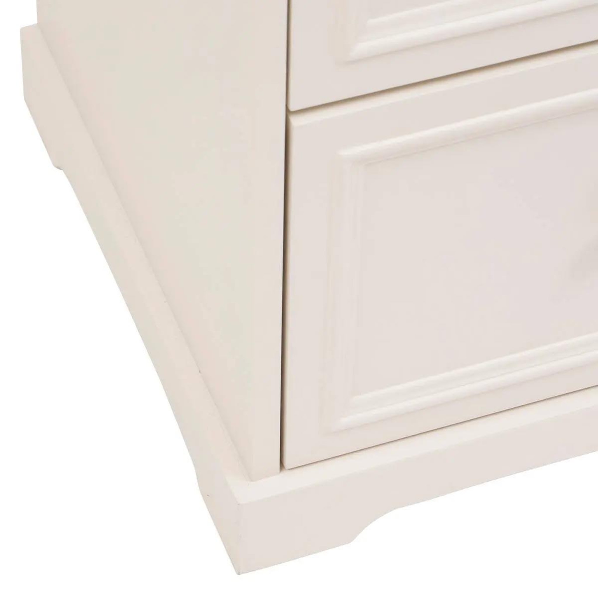 Voir la diapositive 3 : ATMOSPHERA Commode 3 tiroirs  mohéa  67cm ivoire