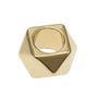 Voir la diapositive 3 : RICO DESIGN Itoshii pack de 10 perles ponii polygone dore
