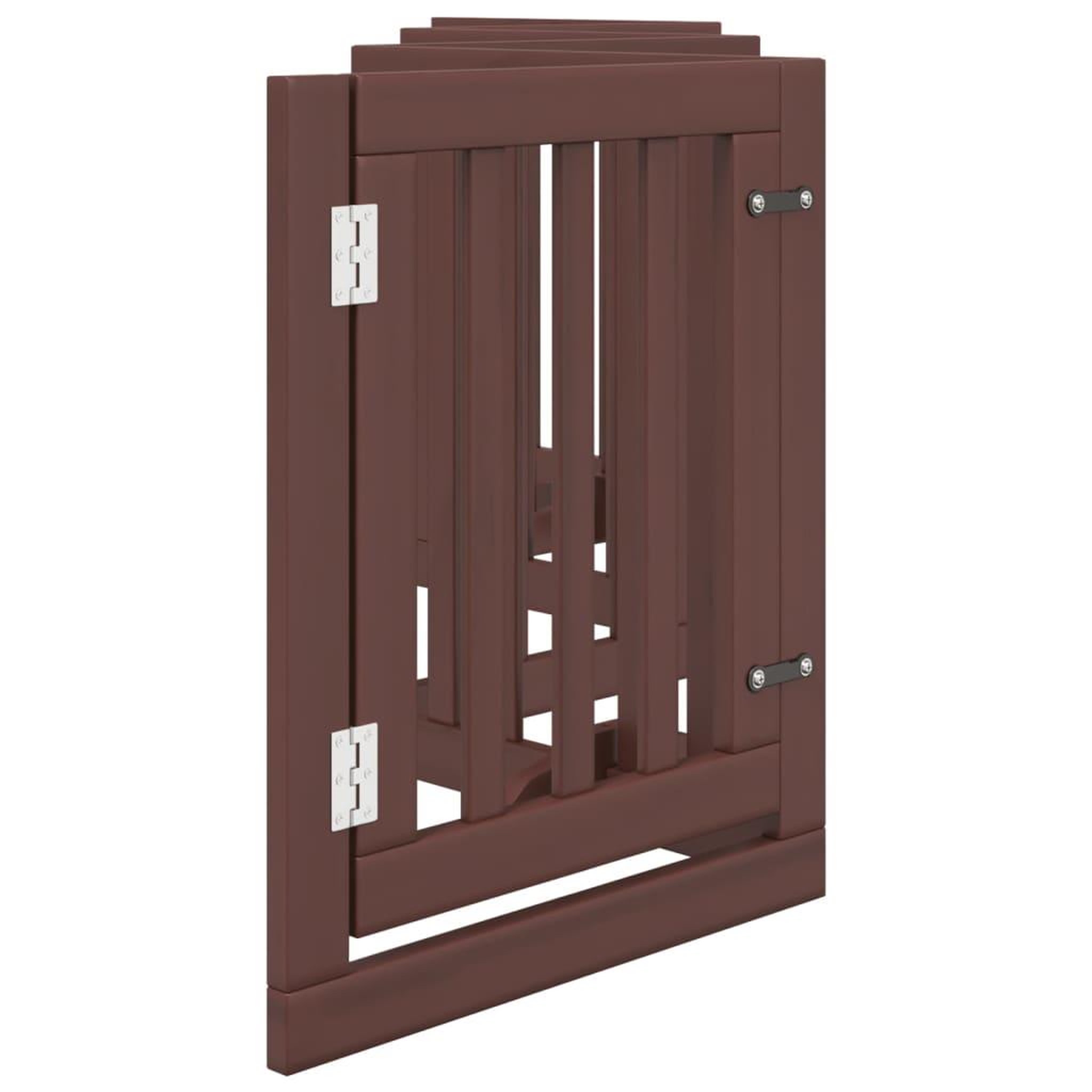 Voir la diapositive 5 : VIDAXL Barriere pour chiens avec porte 6 panneaux bois de peuplier