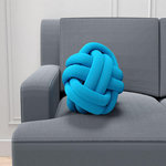 Home collection Coussin noeud 100% polyester. Coloris disponibles : Violet, Bleu