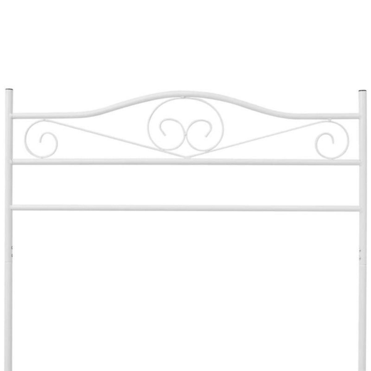 VIDAXL Portant à vêtements Blanc Acier