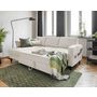 Voir la diapositive 3 : BEST MOBILIER Molly - canapé d'angle gauche 4 places convertible avec coffre en tissu