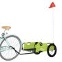 Voir la diapositive 3 : VIDAXL Remorque de vélo vert tissu oxford et fer