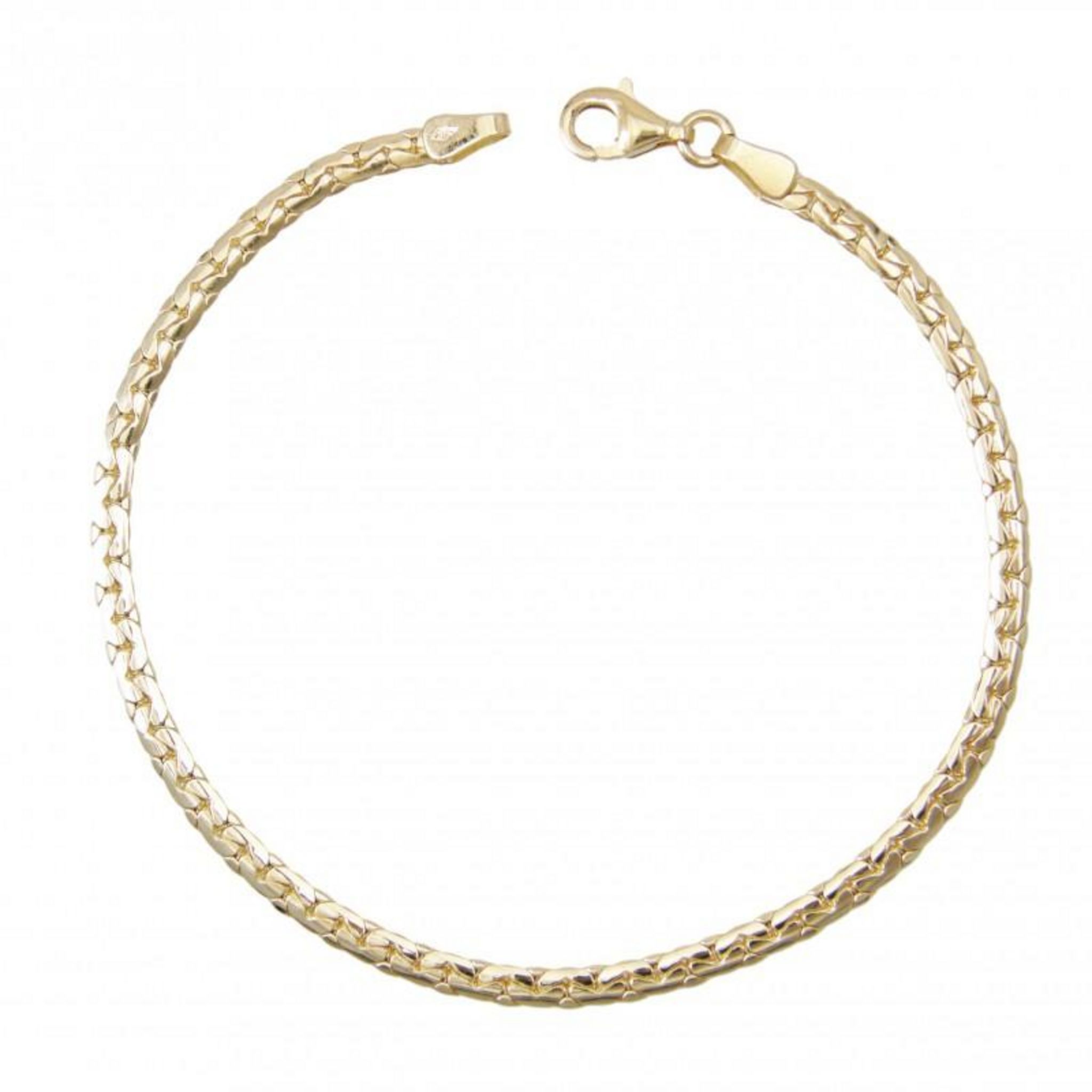 L'ATELIER D'AZUR Bracelet Or Jaune Maille Haricot - Femme