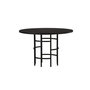 Voir la diapositive 4 : Paris Prix Table à Manger Ronde  Copenhagen  115cm Noir