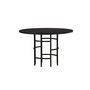 Voir la diapositive 4 : Paris Prix Table à Manger Ronde  Copenhagen  115cm Noir