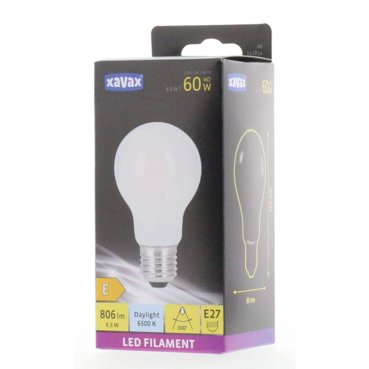 XAVAX Ampoule LED E27 6.5W CLA