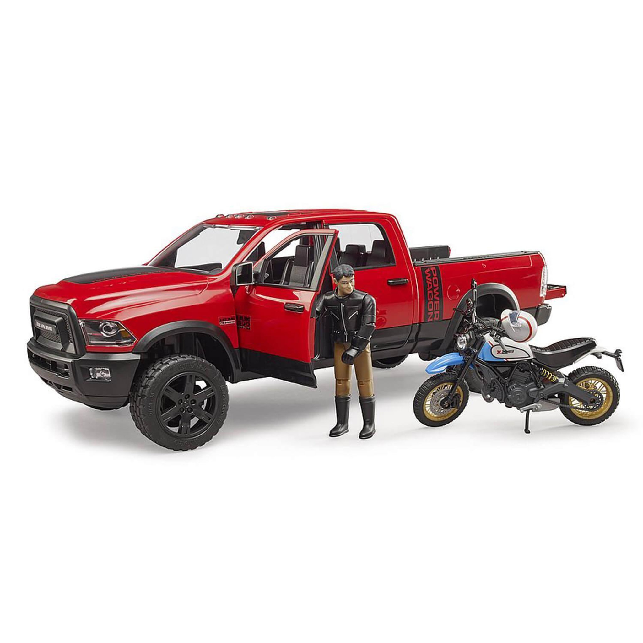 Voir la diapositive 3 : Bruder Véhicule jouet Bruder RAM 2500 Power Wagon rouge
