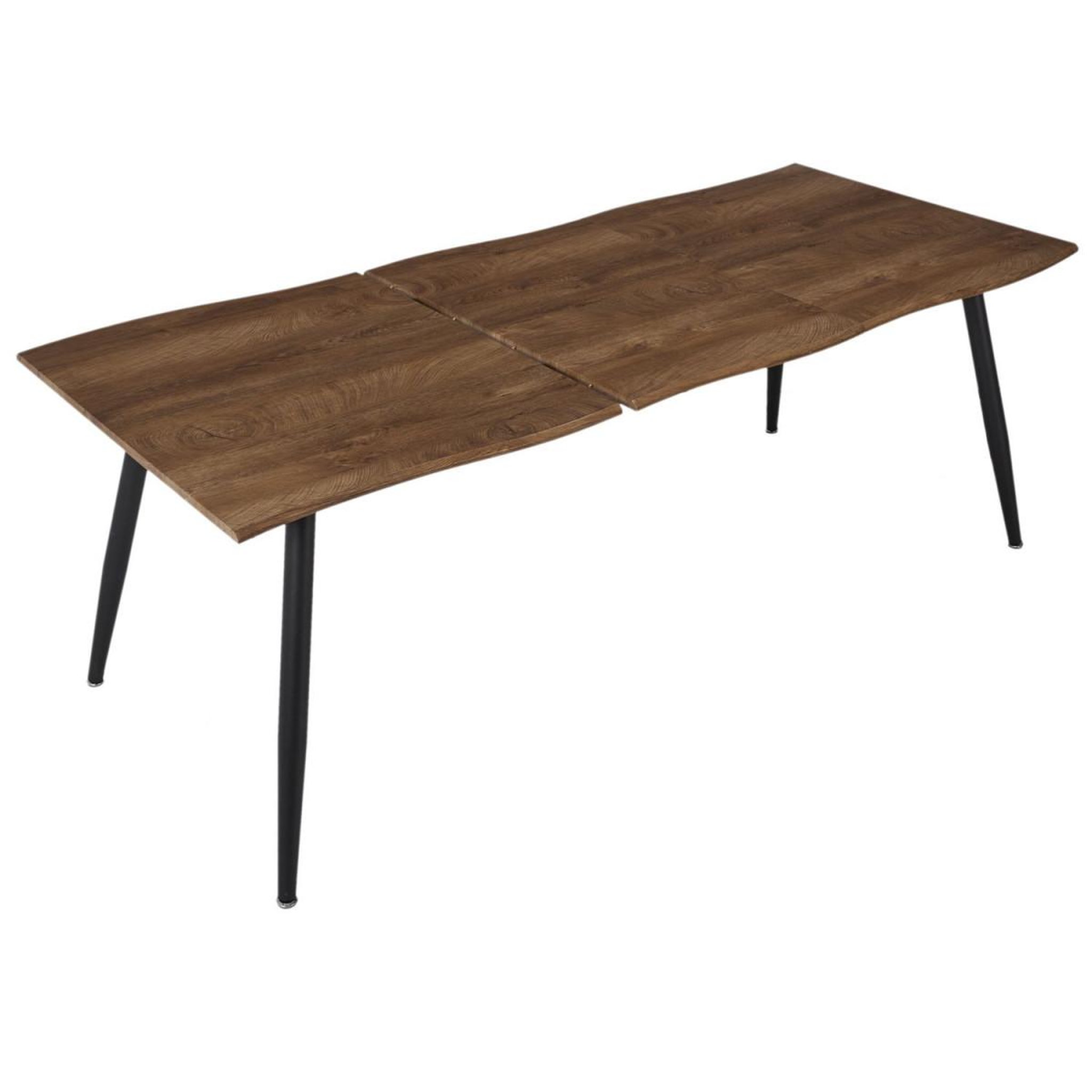 Voir la diapositive 6 : The Home Deco Factory Table à manger extensible  forest  150-210cm marron