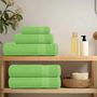 Voir la diapositive 3 : VIDAXL Serviettes d invité 2pcs vert pomme 30x50cm 360 g m² 100% coton