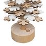 Voir la diapositive 4 : ATMOSPHERA Sapin de Noël Flocon en bois - H. 40 cm
