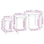 Voir la diapositive 6 : VIDAXL Tables gigognes 3 pcs Blanc Bois de pin massif