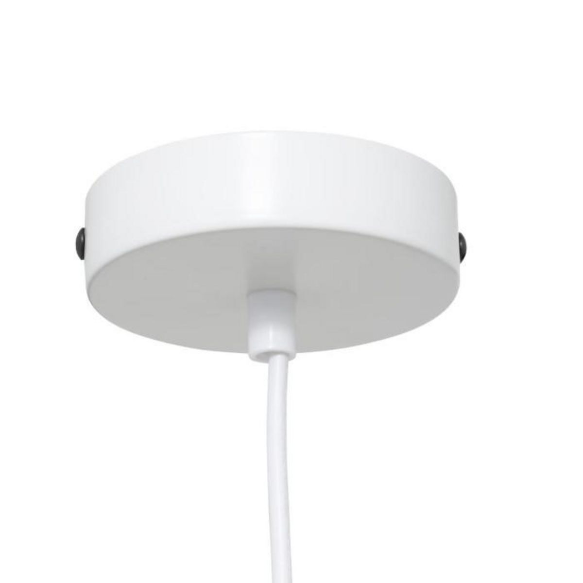 ATMOSPHERA Lampe Suspension en Coton  Tobie  25cm Blanc
