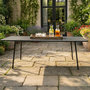 Voir la diapositive 4 : CONCEPT USINE Table de jardin 8-10 places 200cm gris foncé BERGAME